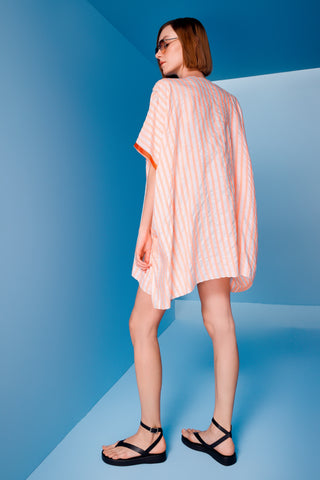 Geleneksel Hatay İpeği El Dokuması Pembe Kaftan