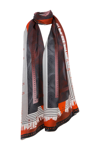 Istanred 65x210cm İpek Eşarp