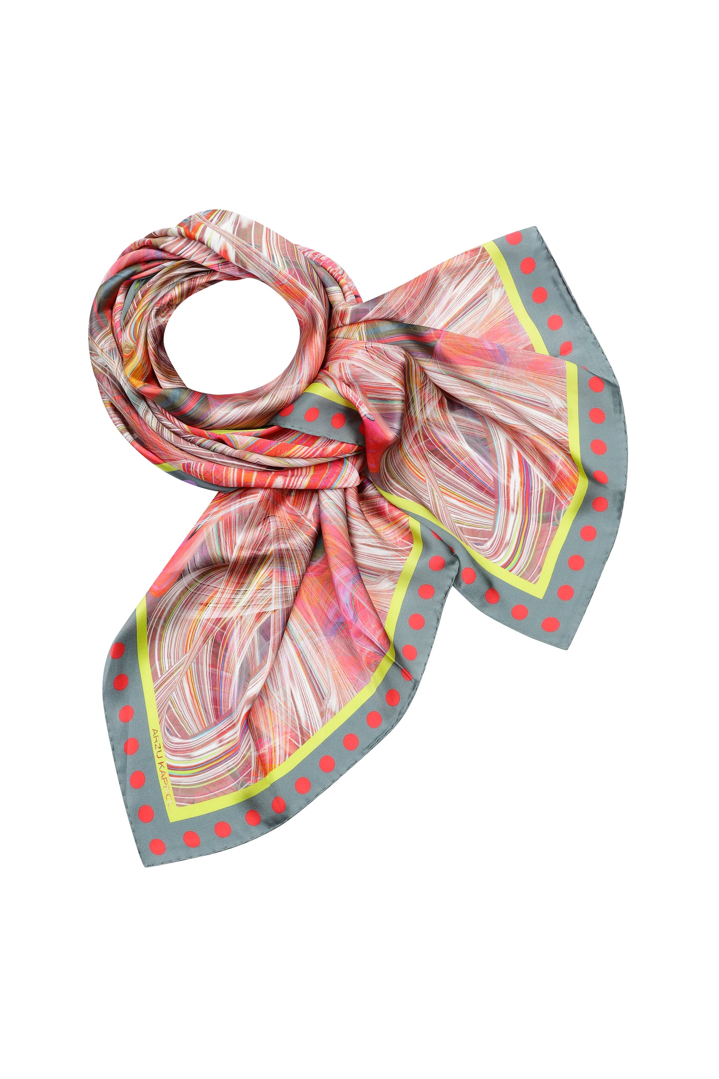 Arzu Kaprol AW 22-23 Homage to Humanity Astral Vitray İpek Eşarp (65X210)