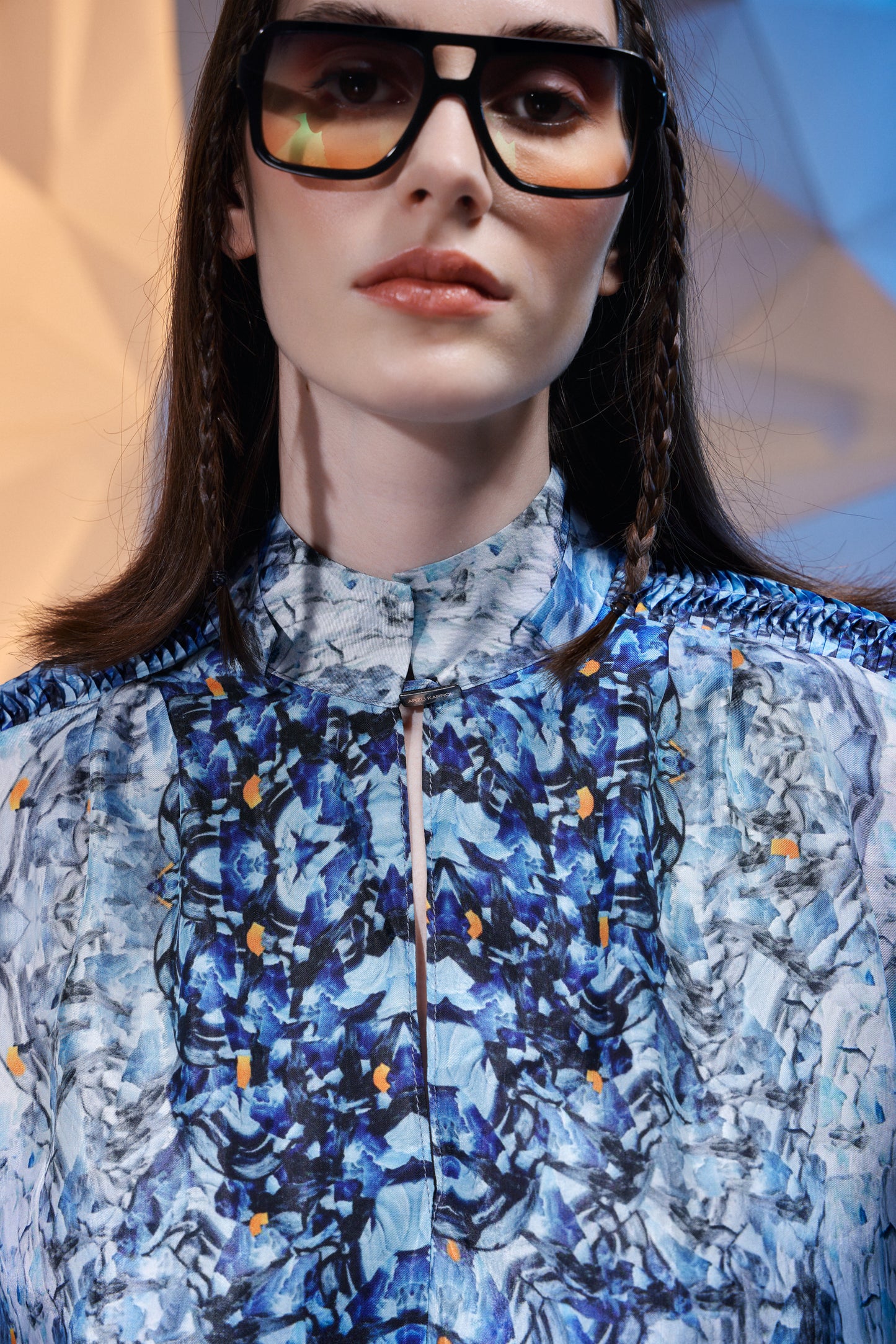 Arzu Kaprol AW 22-23 Homage To Humanity Vegan İpek Bluz