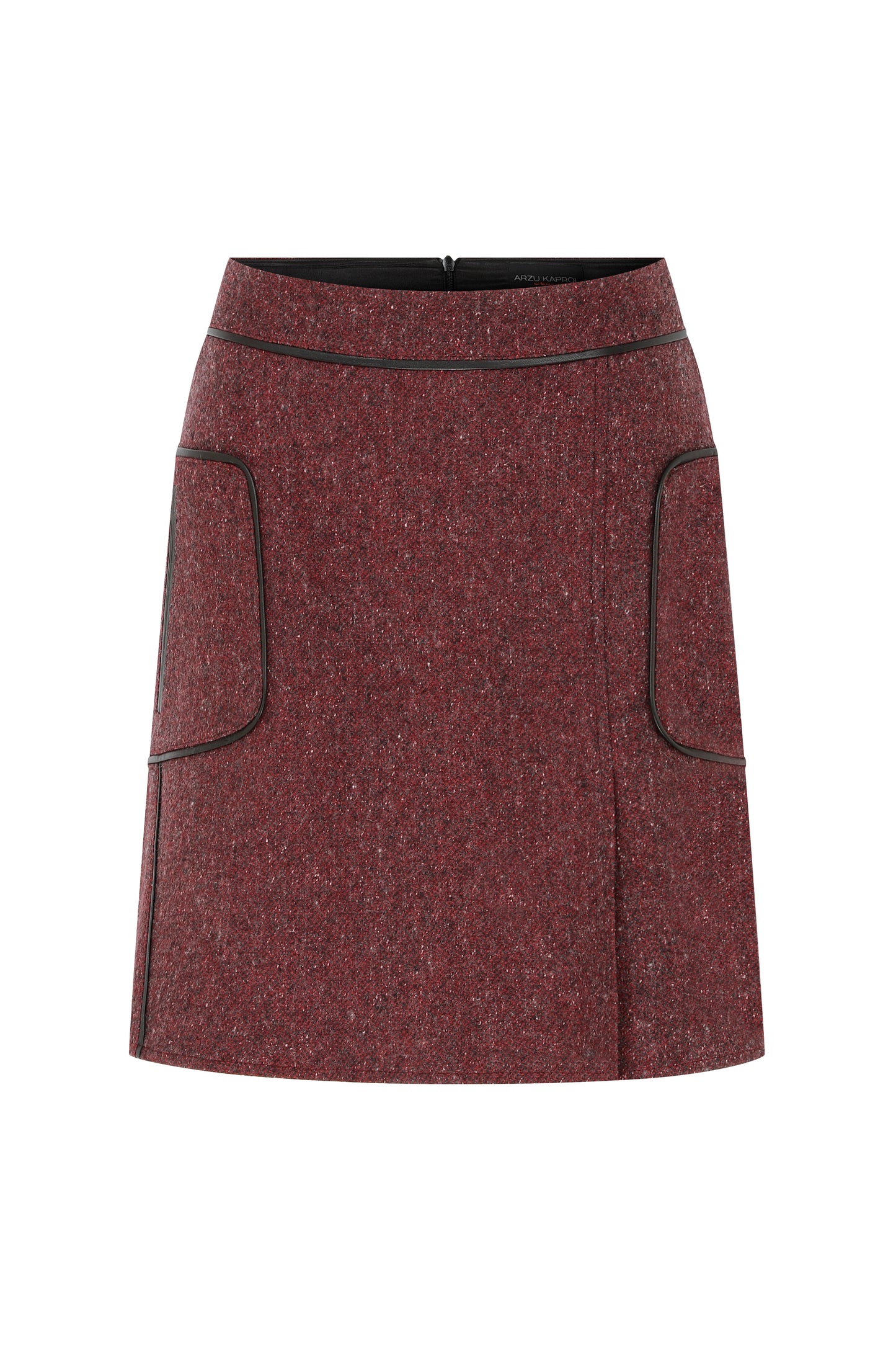 Arzu Kaprol AW 22-23 Homage To Humanity Bordo Tweed