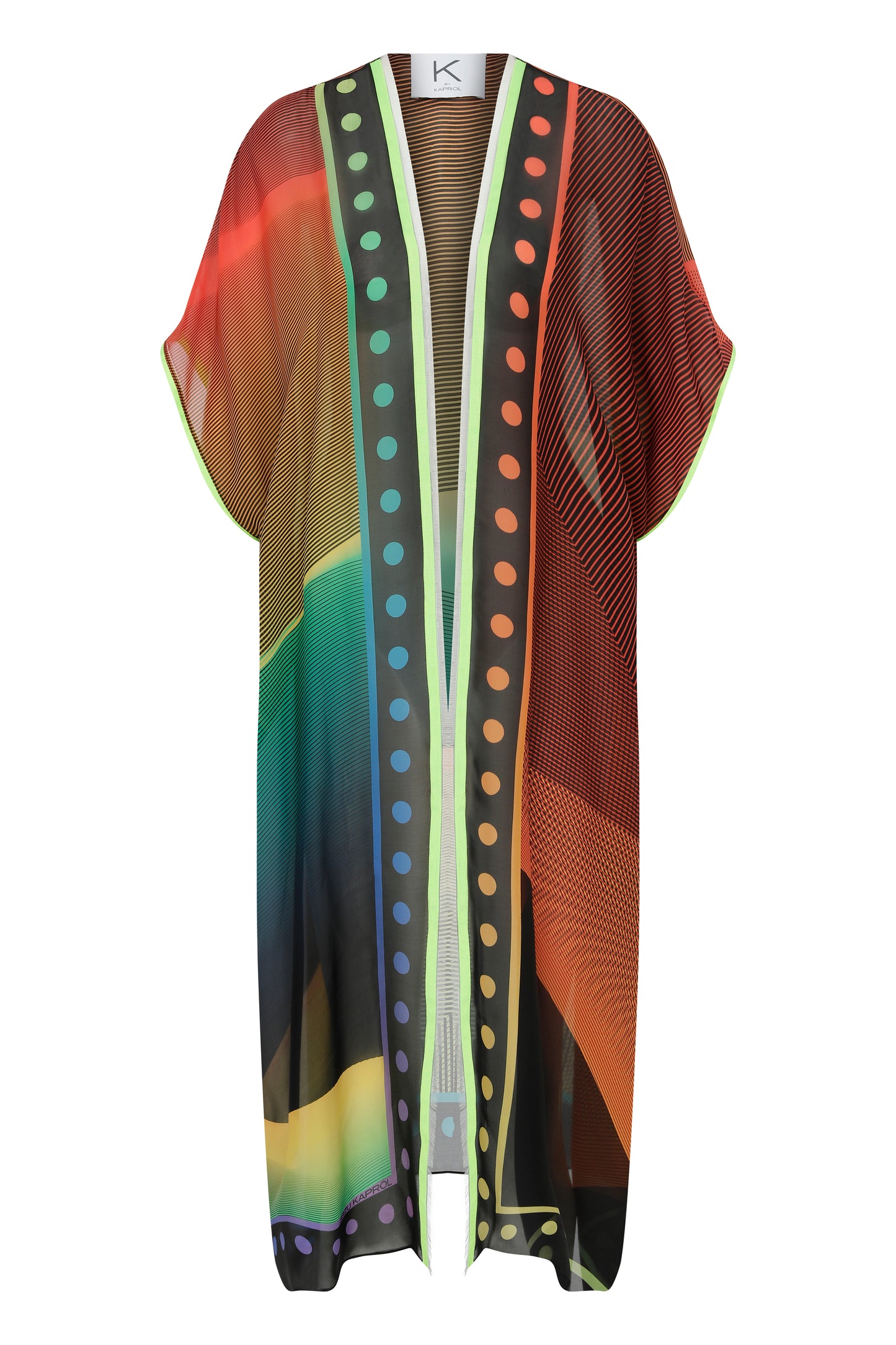 Chakra Desen İpek Kaftan