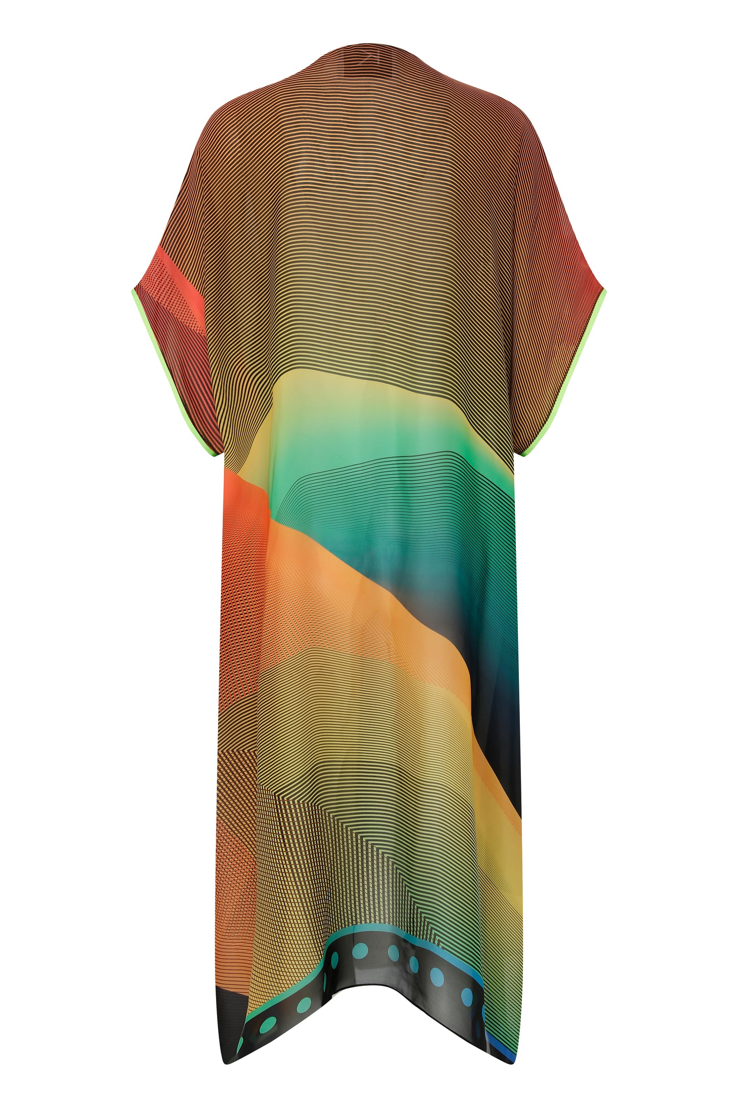 Chakra Desen İpek Kaftan