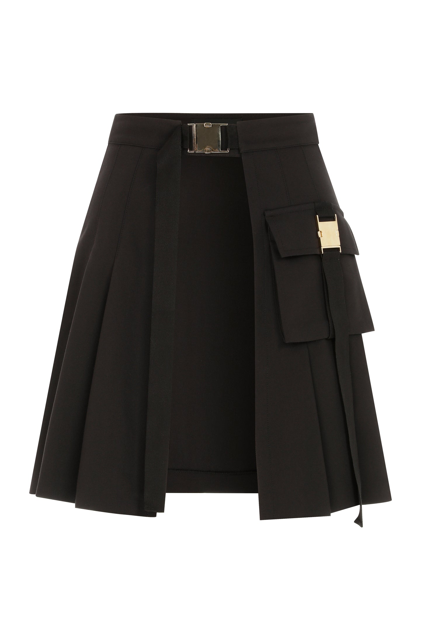 Arzu Kaprol AW 22-23 Homage To Humanity Siyah Parçalı Etek