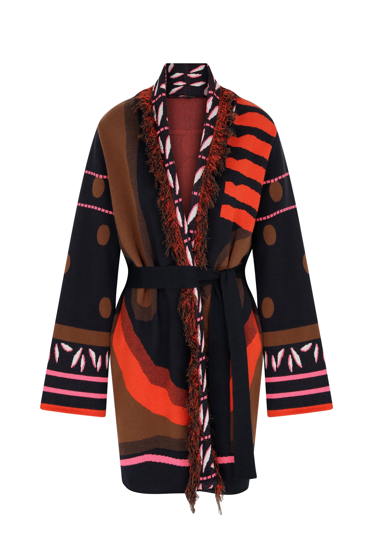 Arzu Kaprol - Biz AW'21-22 Şal Yaka Triko Ceket