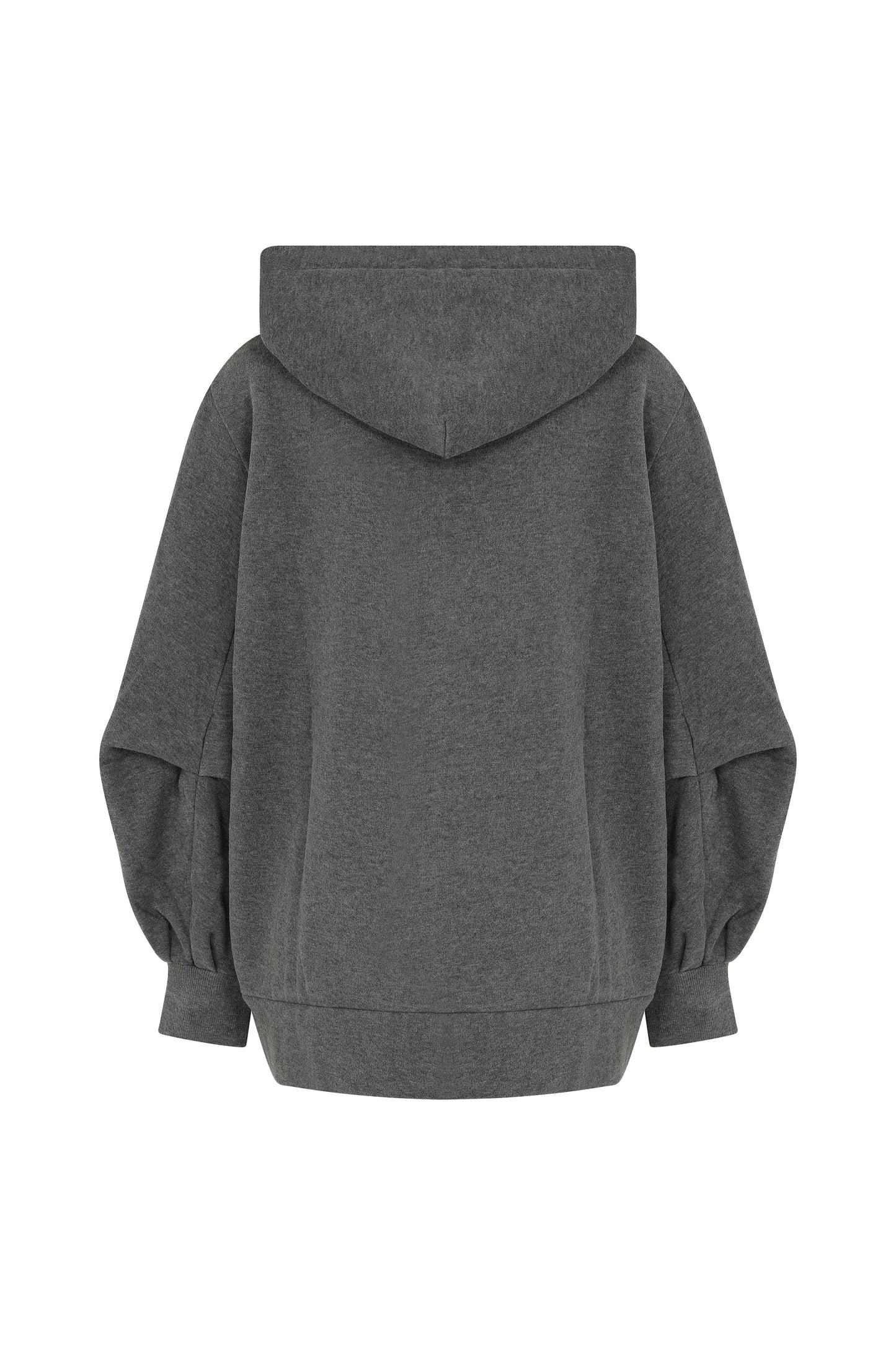 Arzu Kaprol - Biz AW'22-23 Kapüşonlu Fermuarlı Gri Sweatshirt