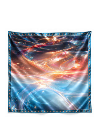 Lucid Blue 90x90 cm İpek Eşarp