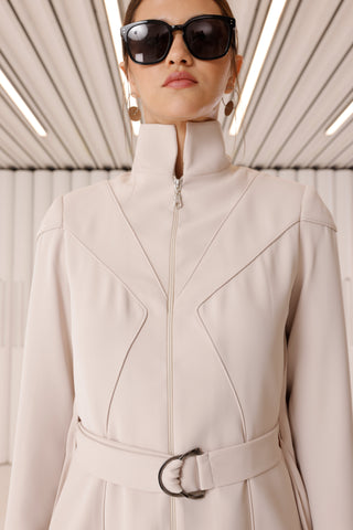 Pleated Jacket Dress