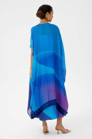 İpek Blue Chakra Kaftan