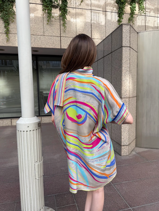 Eyenaz Desenli Cupro Kaftan