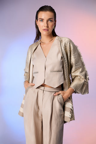 Deri El Örgüsü Ceket