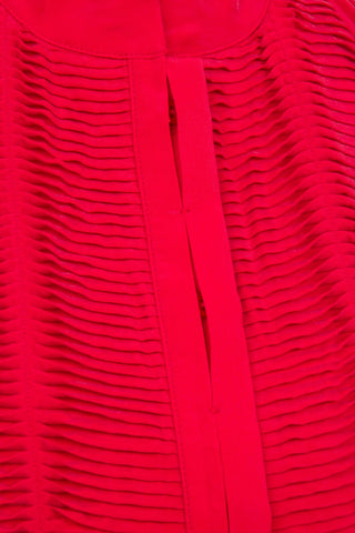 Cupro Red Mini Shorts Jumpsuit