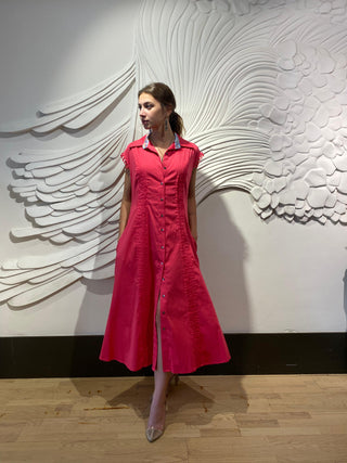 Pembe Midi Elbise