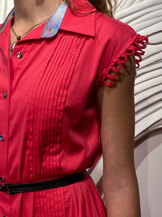 Pembe Midi Elbise