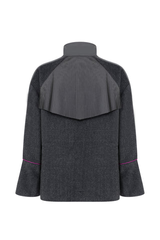 Pleated Detail Short Jacket