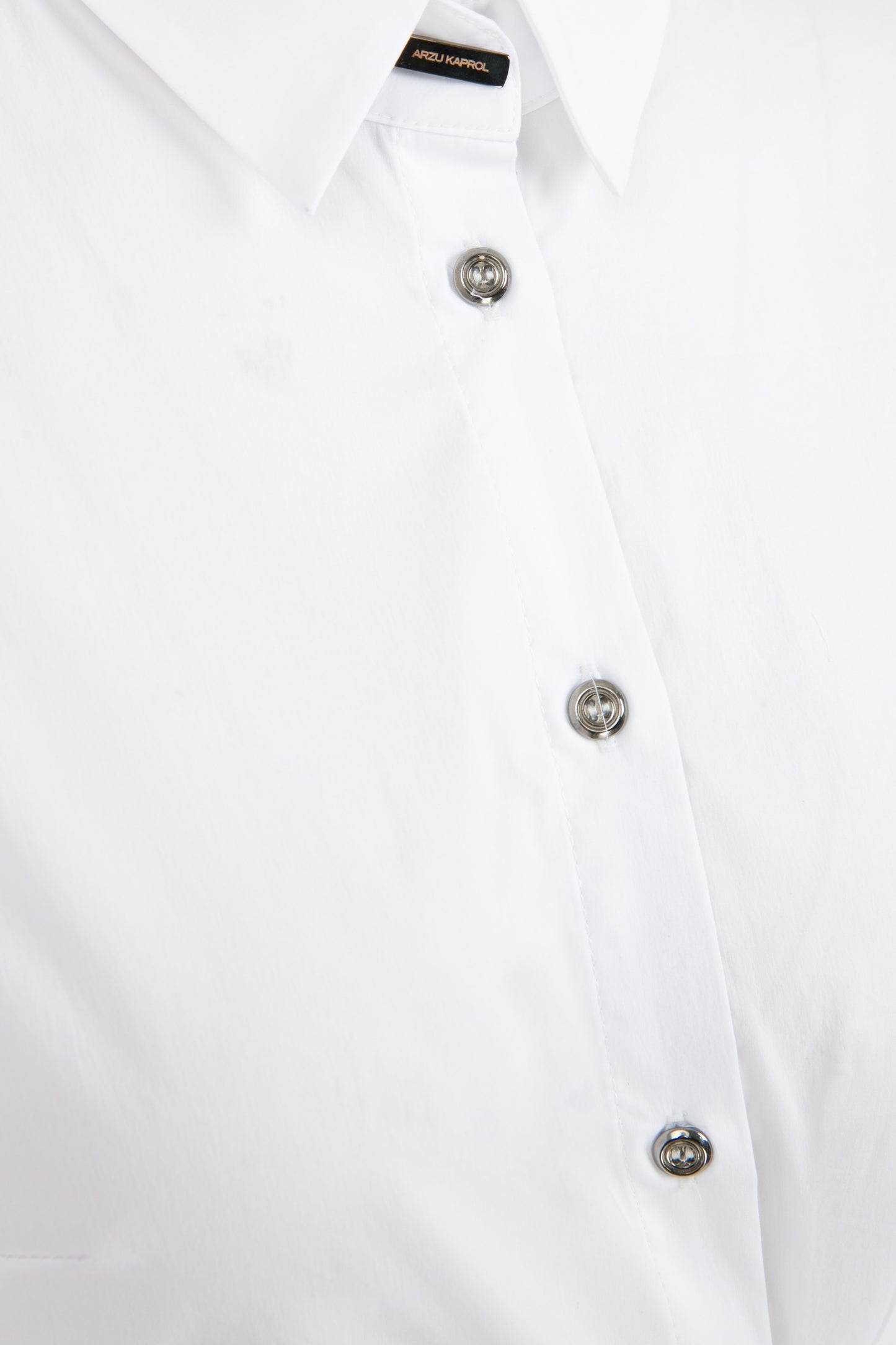 Bağlama Detaylı Beyaz Gömlek