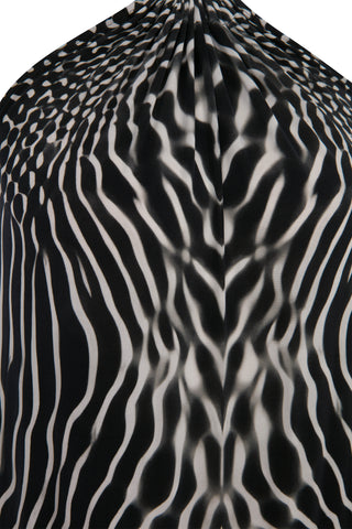 Jarse Uzun 'Liquid Shadow' Desenli Elbise