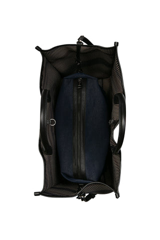 Göz Figürü Dokulu Örme Tote Çanta