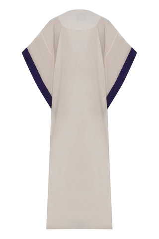Kutnia Doğal Beyaz Pamuk Kaftan