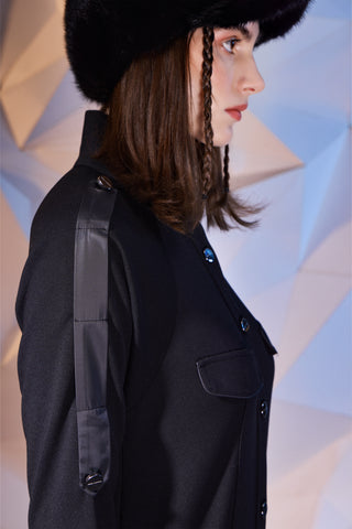 Buttoned Black Jumpsuit