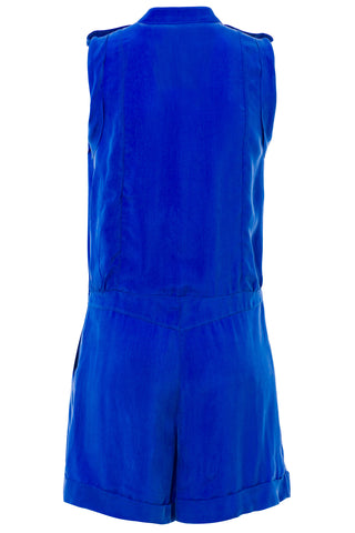 Cupro Saks Mini Shorts Jumpsuit