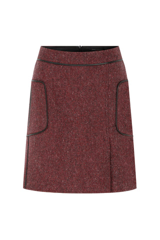 Arzu Kaprol AW 22-23 Homage To Humanity Bordo Tweed