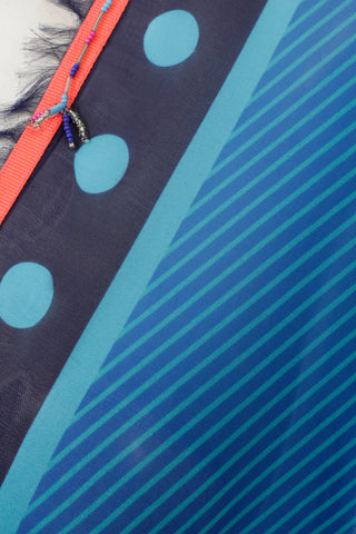 İpek Blue Chakra Kaftan